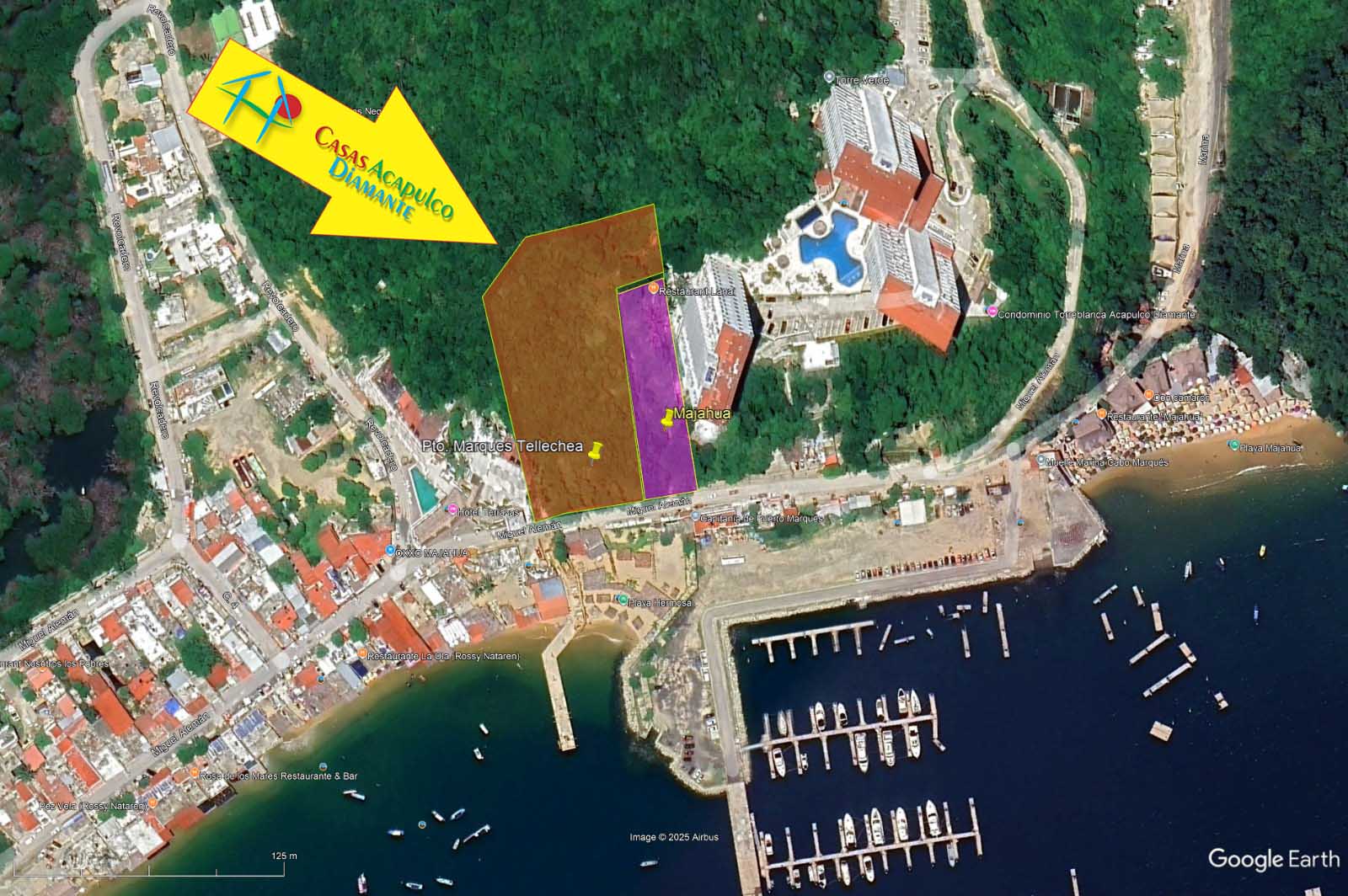 Terreno Puerto Marqués Majahua y Tellechea - Vista aérea 11